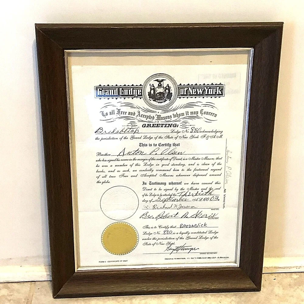N/A lot certificates